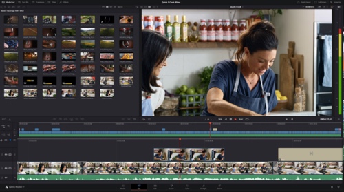 Home page of DaVinci Resolve