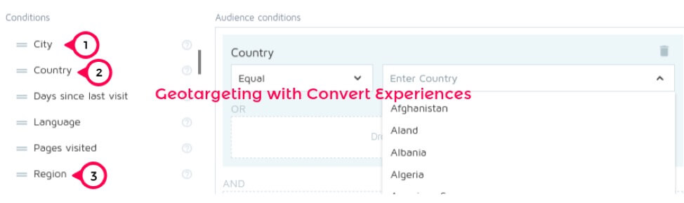 Geotargeting with Convert Experiences