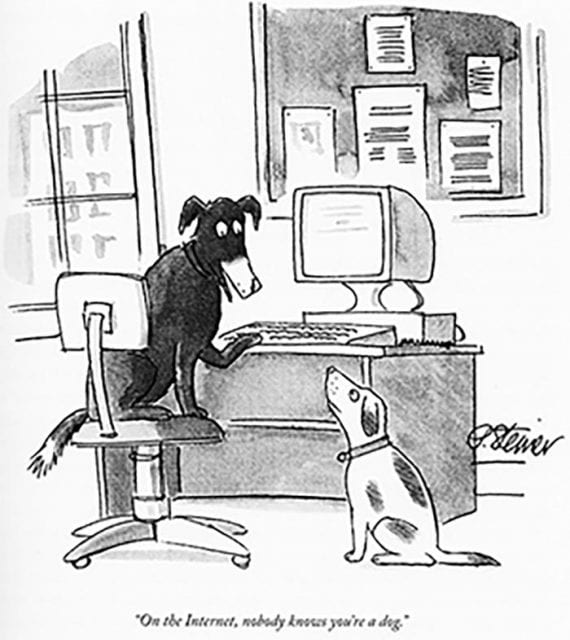 Screenshot of the New Yorker cartoon