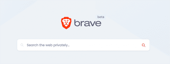 Screenshot of the Brave Search web page.