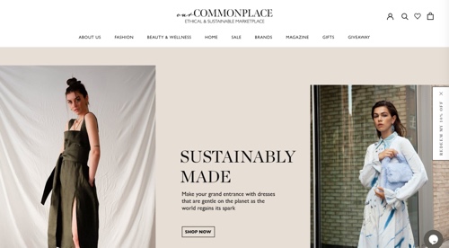 Home page of Our Commonplace