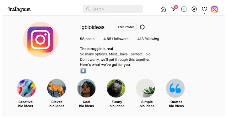 184 (Actually) Creative Instagram Bio Ideas, Quotes & Templates