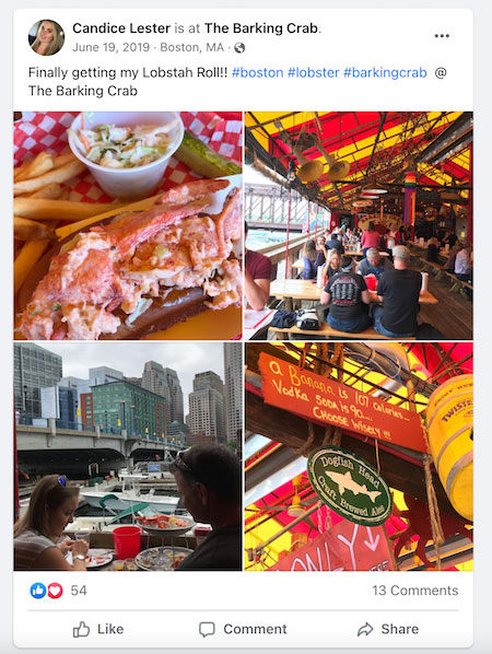 restaurant marketing ideas - user-generated content example