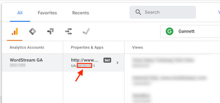 property ID in google analytics