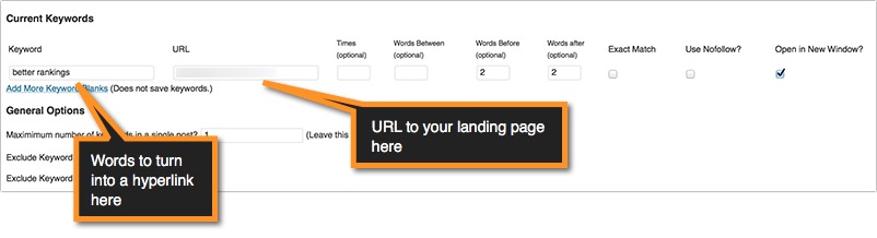 Link to Your Landing Page Internally