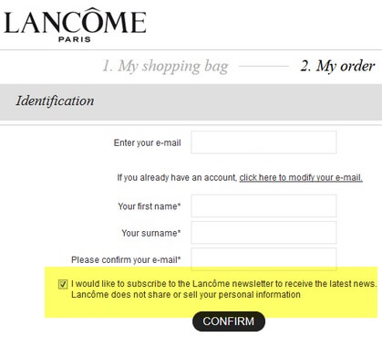 Lancome GDPR compliant?