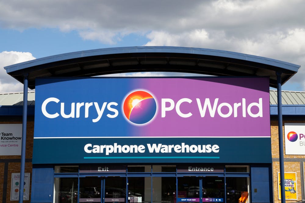 Currys PC World store. Image: freemind-production / Shutterstock.com