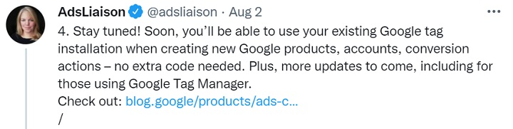 google ads updates - tweet from ginny marvin teasing more updates in future