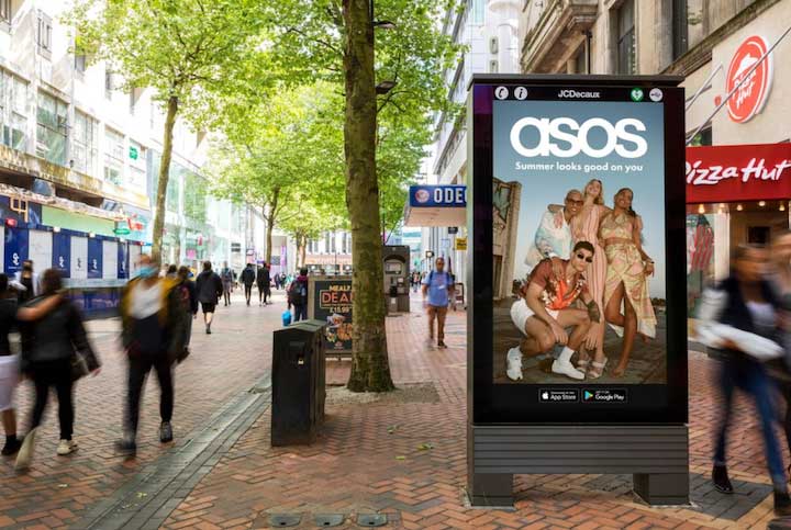 asos digital out of home ad example