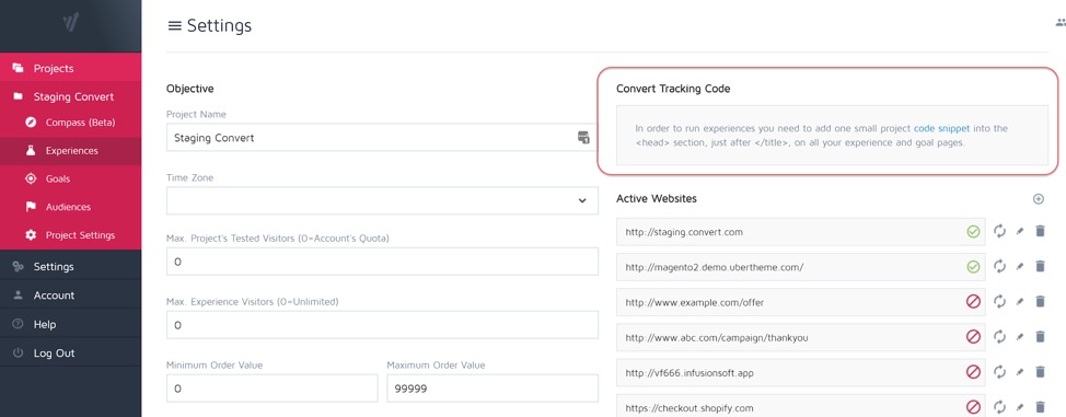 Convert Tracking Code Javascript snippet