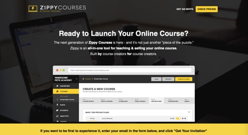 Home page of Zippy Courses