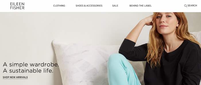 Eileen Fisher home page