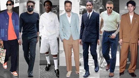 Image from Mr. Porter showing well-dressed men worldwide