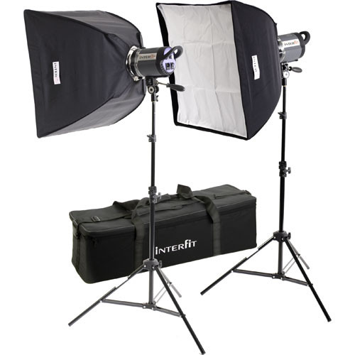 Image from B&H Photo of the Interfit’s Stellar Tungsten Two Light Twin Softbox Kit