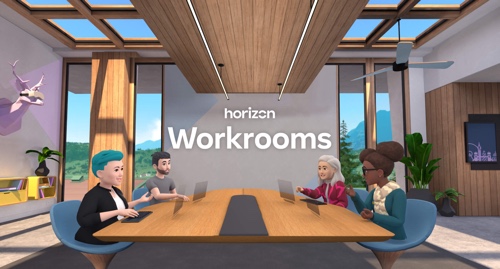 Home page of Facebook Horizon Workrooms