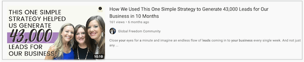copywriting psychology - example of youtube title with open loops