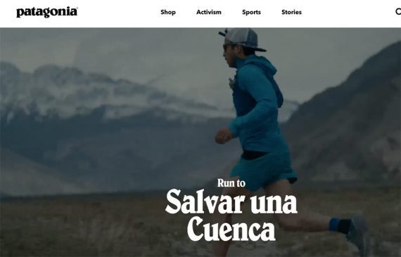 Screenshot showing a male running in mountainous setting, titled Run to Salvar Una Cuenca.