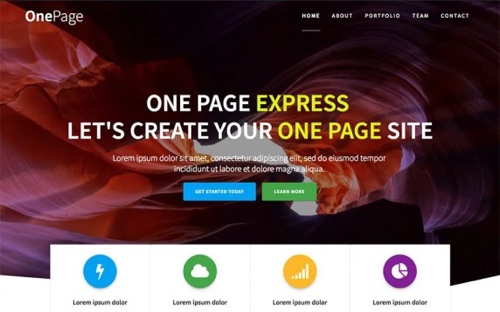 Home page of One Page Express