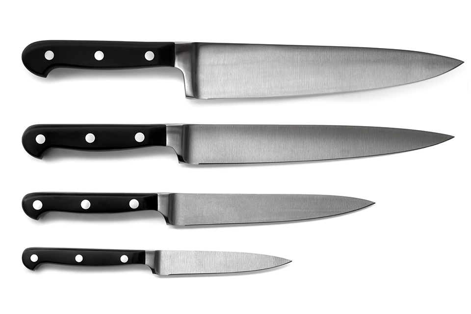 Image from Shift4shop.com of four kitchen knives with drop shadows.