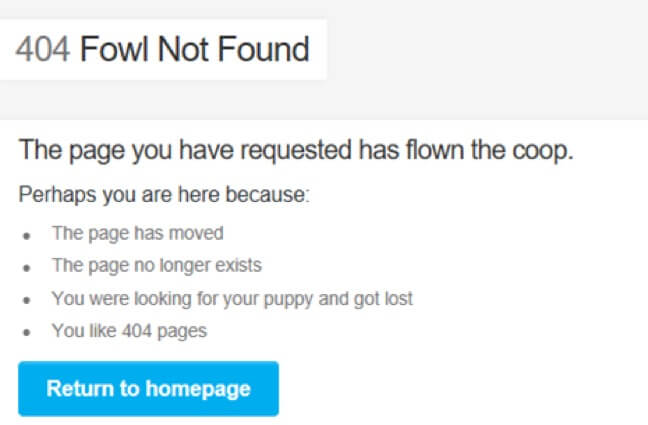404 page by Hootsuite