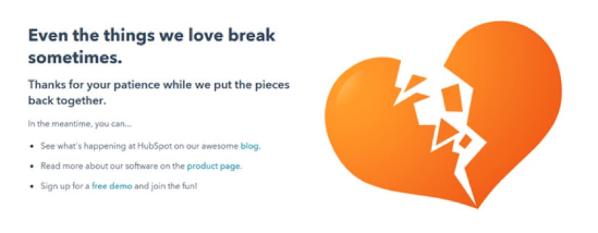 404 page by hubspot