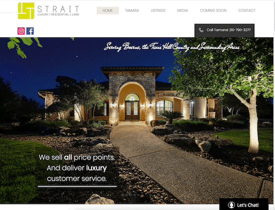 real estate marketing ideas - vibrant homepage image