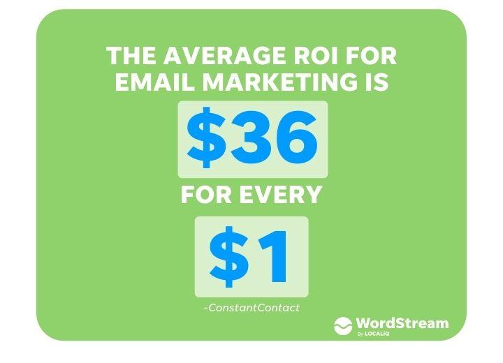 email marketing statistics - email marketing roi stat