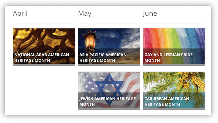 national heritage months april, may, june