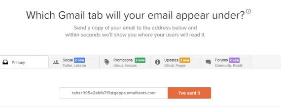 Litmus's Gmail tab tool