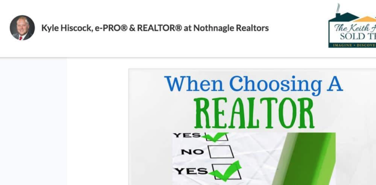 An example of a realtor using a checklist for content marketing