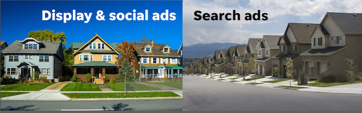 display and social ads vs search ads meme