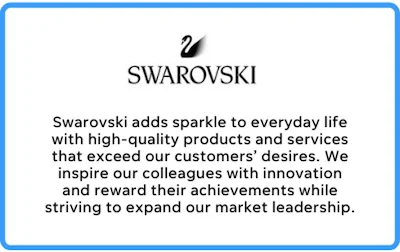 swarovski's business mission statement