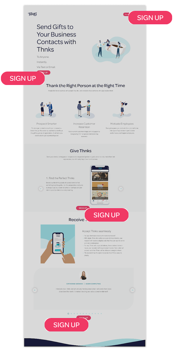 how to write a landing page - example of a landing page with one conversion goal